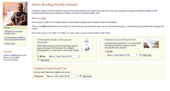 Desktop Screenshot of dorothydunnettreadingaids.com